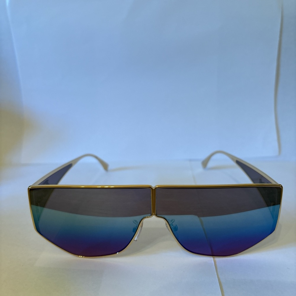 BRAND NEW Fendi Metal Shield Multi-color lens sunglasses UNISEX